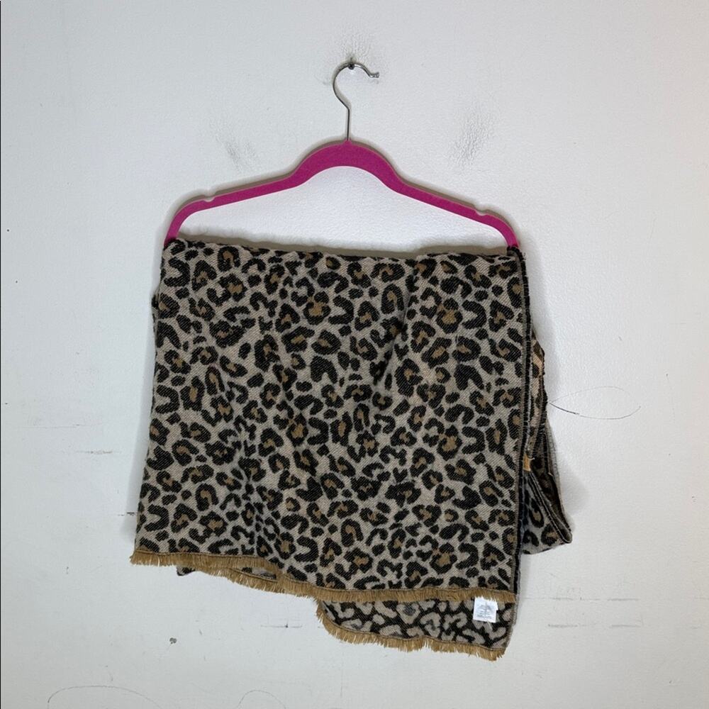 J. Crew Leopard Print Blanket Scarf